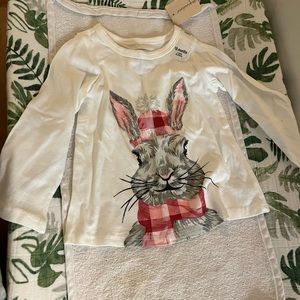 First Impressions bunny shirt. New with tags